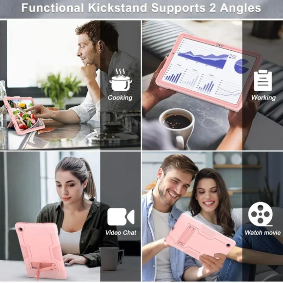 WESOROL Tablet Case, Pink, 10.5 inch for Galaxy Tab A8 - Picture 6 of 8